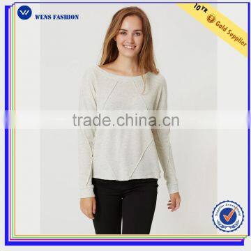 2016 Winter Wholesale Women Long Sleeved Sweat100% Cotton Plain Cheap Fleece Hoodie