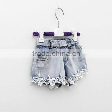 Summer Simple New Style Lace Wholesale Girls Denim Shorts photo-3