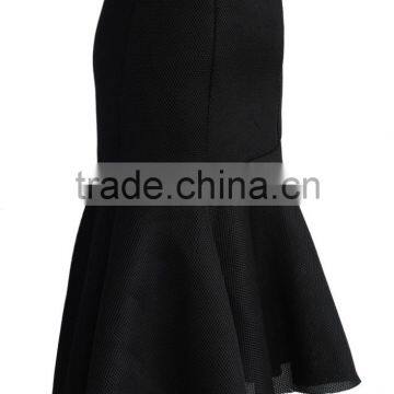 Guangzhou Shandao Wholesaler High Quality Fashion Party Wear Women Summer Black Knee Length Cotton Net Flare Long Skirt photo-4