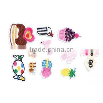 Fabric Iron On Patches At Random Candy Cake Professional Embroidery Patch photo-3