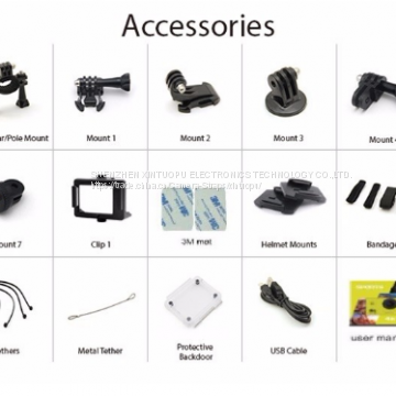 M8 Allwinner V3 Dual Lens Sports Action Camera 4K Ultra HD 1080P DV Recorder Camera Wifi photo-4