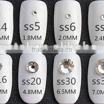Crystal AB Ss20 Glass Rhinestone Diamond ,flat Back Crystal AB Rhinestones for Nail Art photo-3