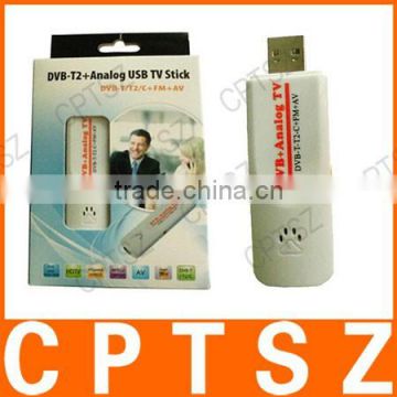 Digital DVB t2 PVR Analog USB TV stick Tuner Dongle PAL/NTSC/SECAM with antenna Remote HDTV Receiver for DVB-T2/DVB-C/FM/DVB/AV