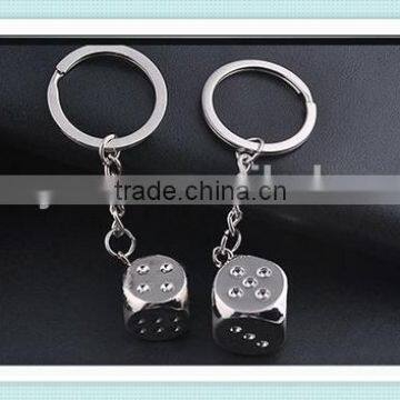 3D Dice Keychains Novelty Metal Keyrings Gifts photo-5