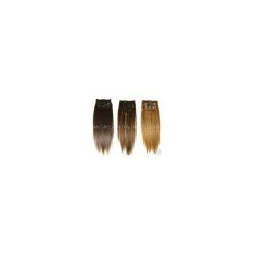 straight hair weft,  100% human hair weft Clip in hair (29)