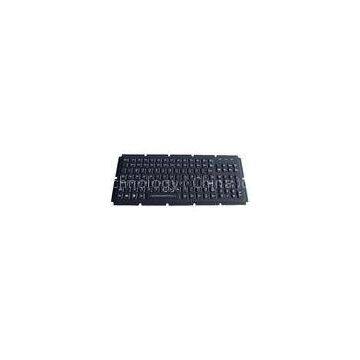 119 key silicone industrial keyboard with numeric for panel mounting military computer