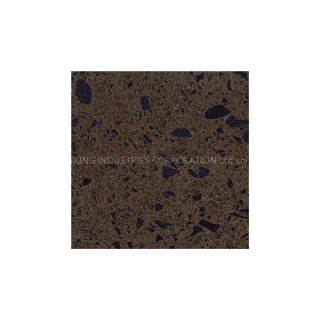 SS7013 Dark Crystal Brown Quartzite Counters Inexpensive Kitchen Countertops