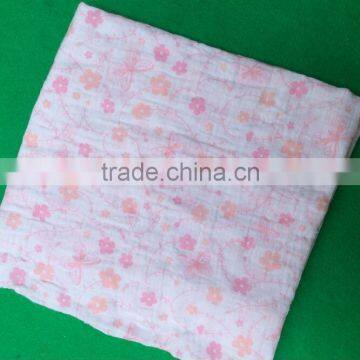 hot sale bamboo 70% cotton 30% baby swaddle blanket