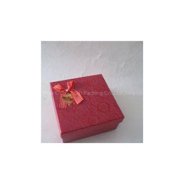 OHG1018 ( Rectangle With Bow Wedding Candy Paper Box )