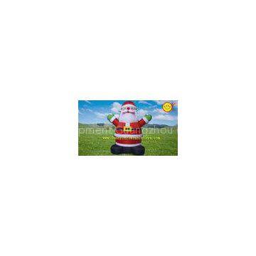 Giant Santa Claus Inflatable Advertising , High durability Fire - Retardant PVC Inflatable Man
