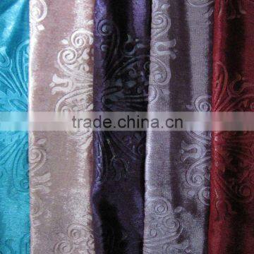 100% polyester colorful woven sofa velvet fabric for upholstery JL-056