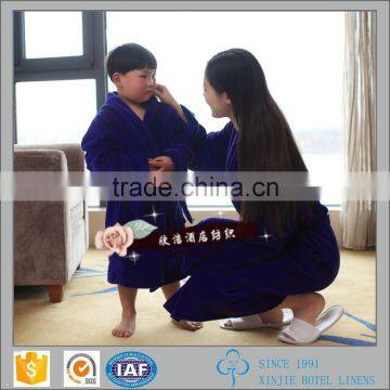 winter warm adult bathrobe coral fleece parent-child women pajamas