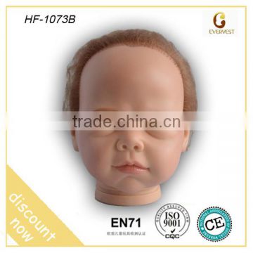 factory wholesale silicone vinyl reborn doll kit VINYL DOLL HEAD