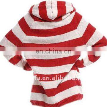 fashional newest cozy soft warm popular ladies stripe sweater