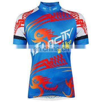 Hot sale trendy high end customized cycling jersey with sublimation