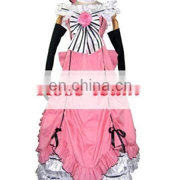 Fantasia Anime Lolita-Custom Made Black Butler Kuroshitsuji Ciel Phantomhive Pink Lolita Dress Anime Cosplay Costume C0282 photo-2