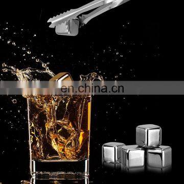 Wholesale FDA/LFGB square shape stainless steel ice cube