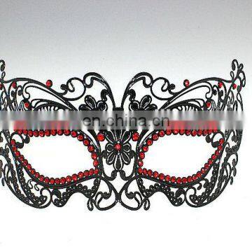 Hight quality black sexy mask filigree matel mask