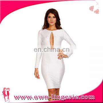 Fashion Long Sleeve Club Bandage Women Sexy Dress photo-5