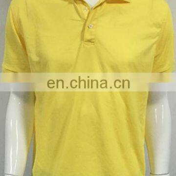 2016 Men's Fashion Polo With Yellow Color