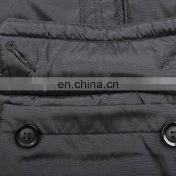 Fashion Mens Winter Fur Hood Cow Buckle Down Padded lo photo-6