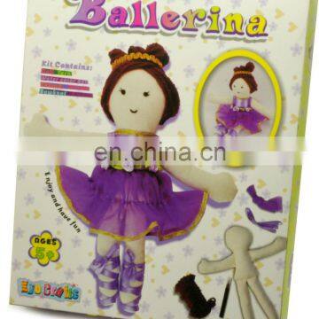 DIY knitting ballerina toy for kids