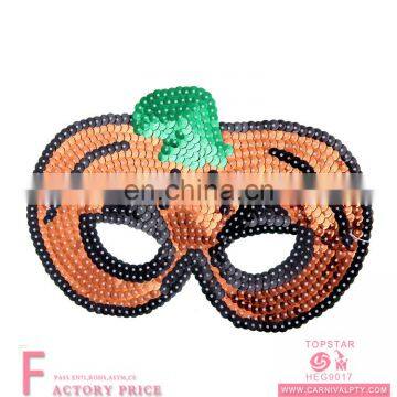 Halloween decoration sequins skeleton mask sparkling pumpkin eye mask