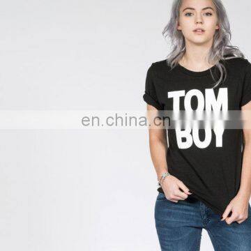 High Quality Wholesale Printed T-shirts Women Fashion/custom Sexy Tshirt for Charming Women