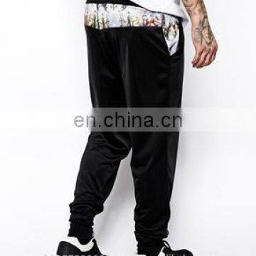 customized french terry jogger sweatpants with Sublimated patch