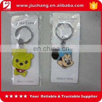 3D cute dog and mouse shaped metal key chains for sale