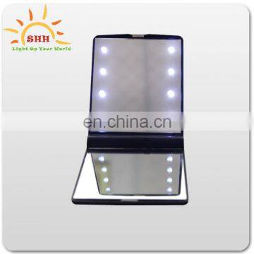 Square plastic led lighted pocket mirror best promotional gifts wholesale by China suppler