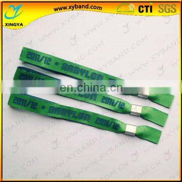 Low cost custom woven stylish school wristband