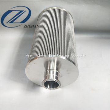 stainless steel auto oil filter/pleated hydraulic oil filter cartridge