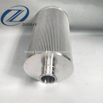 Stainless Steel Auto Oil Filter/pleated Hydraulic Oil Filter Cartridge