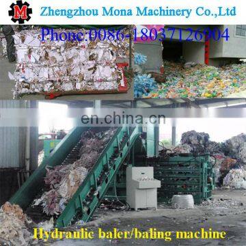 150 pressure horizontal hydraulic cardboard baling press machine for sale