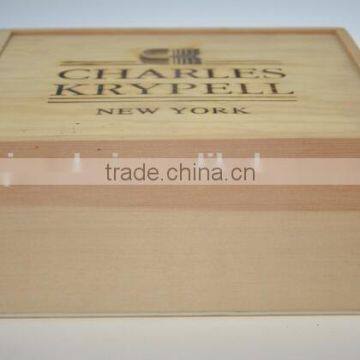 Natural Color Unfinished Pine Wooden Sliding Lid Box,wood Keepsake Box photo-3