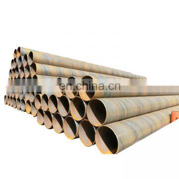 ASTM A252 GR.3  SSAW spiral welded black steel pipe