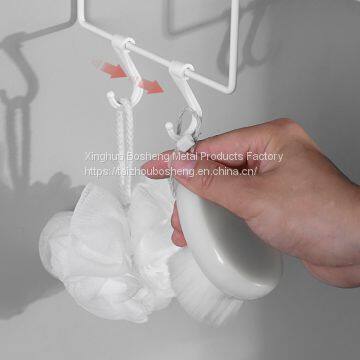 Wrought Iron Storage Rack Over The Toilet Bathroom Space Saver Metal Towel Storage Shelf photo-2