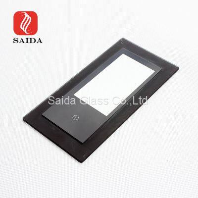 Factory Supply 6mm 8mm Black Printed Stepped Toughened Glass for Induction Cooker