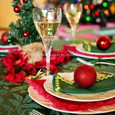 Christmas Green Tablecloth