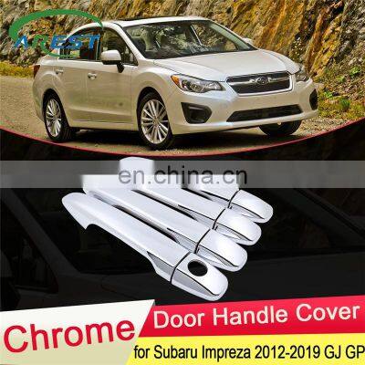 for Subaru Impreza GJ GP G4 VA 2012 2013 2014 2015 2016 2017 2018 2019 Chrome Door Handle Cover Trim Car Stickers Accessories