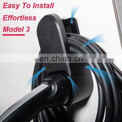 US/EU Standard Charging Cable Organizer For Tesla Model 3/S/X Wall Charger Stents Cable Bracket Car Accessories photo-3