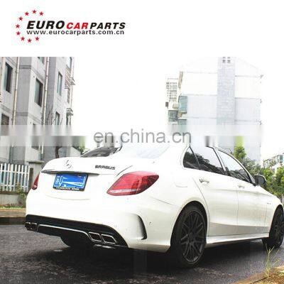 C Class W205 C180 C200 C260L to C63 Diffuser and Muffler Tips for W205 to C63 Style PP Rear Bumper Spoiler photo-2