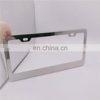 Customized Logo Thailand Standard Aluminum Alloy Car License Plate Frame