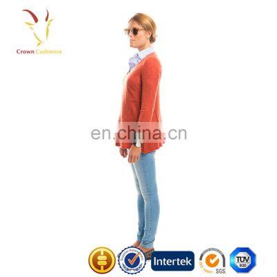 Корейский стиль. Женский вязаный пуловер из кашемерной шерсти с открытым вырезом на груди photo-2