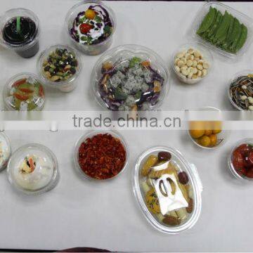 All sizes!!diposable plastic food container with lid, clear PET take away vegetable box, factory-made clear PET fruit case