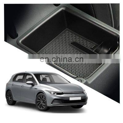 Interior Accessories Parts Silicone Armrest Rest Storage Box Center Control Console Organizer Tray For Volkswagen Golf 8