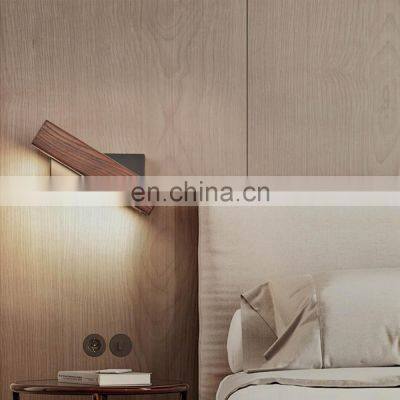 Hot Sell LED Wall Lamp Bedside Reading Room Wood Loft Night Light
