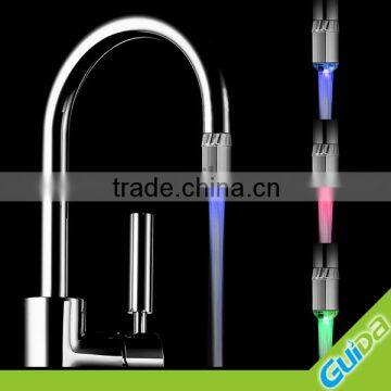 Glow flow led sink tap light for bathroom