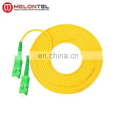 MT-S1000 China yellow 3.0mm SC fiber patch cable pigtail with SC-SC / connector